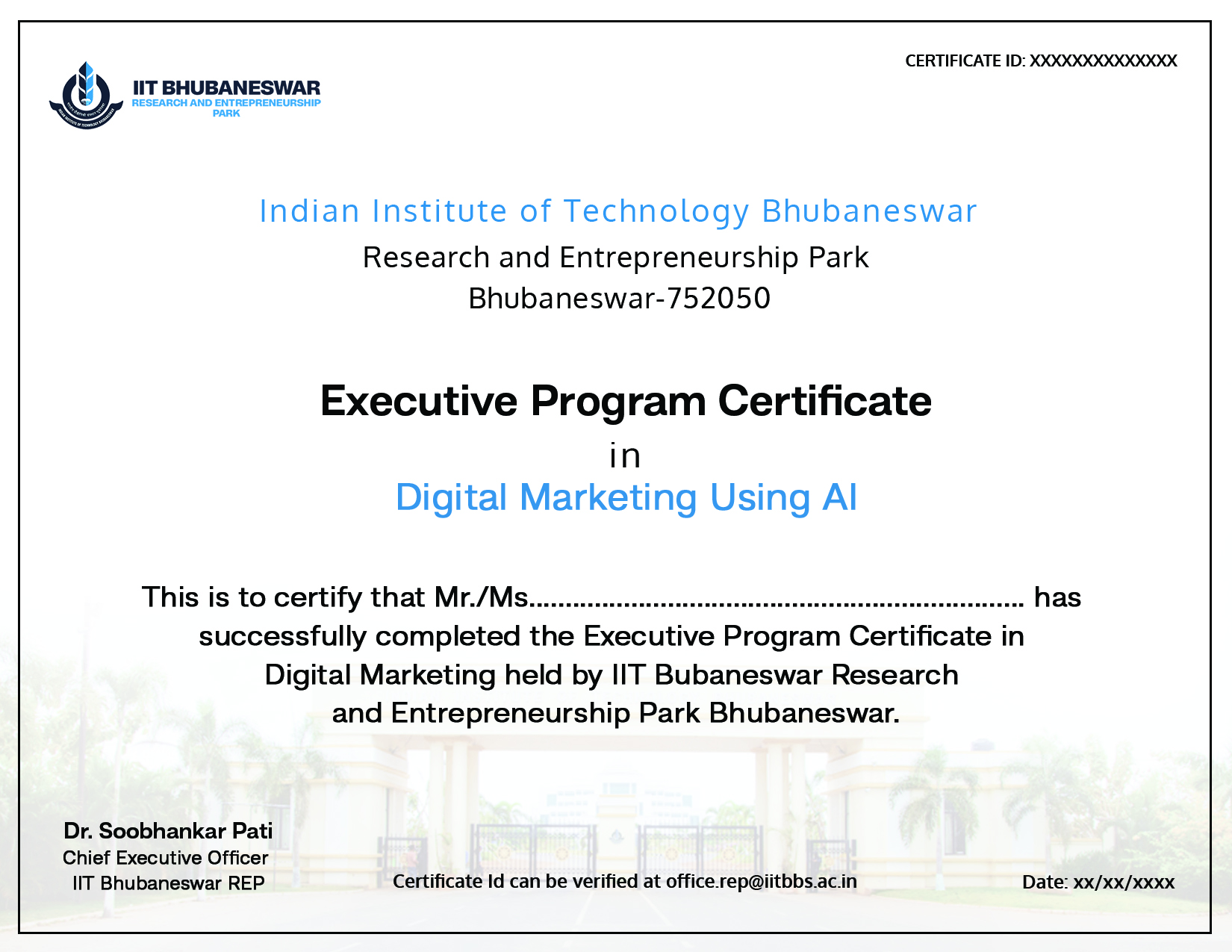 Executive Program in Digital Marketing with AI Certificate